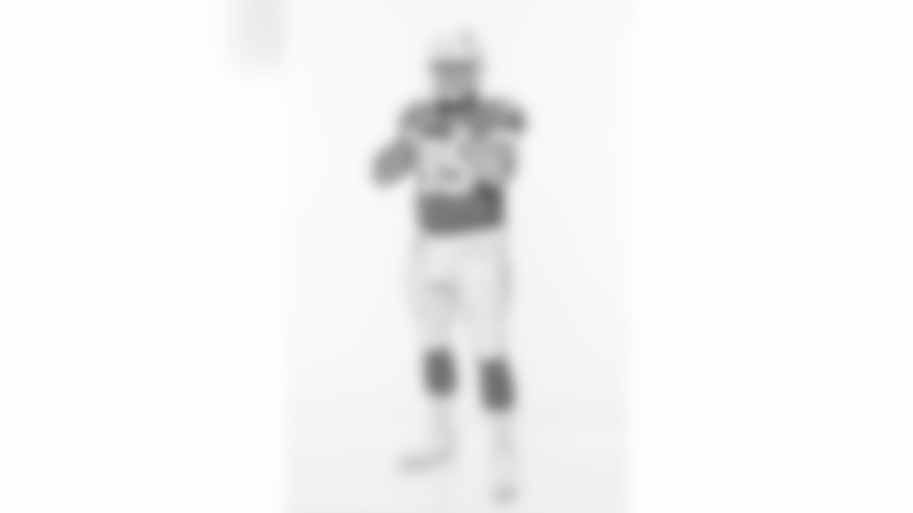 Los Angeles Chargers players pose for photos at the team's annual Media Day on Monday, June 12, 2023 at Hoag Performance Center in Costa Mesa, CA.