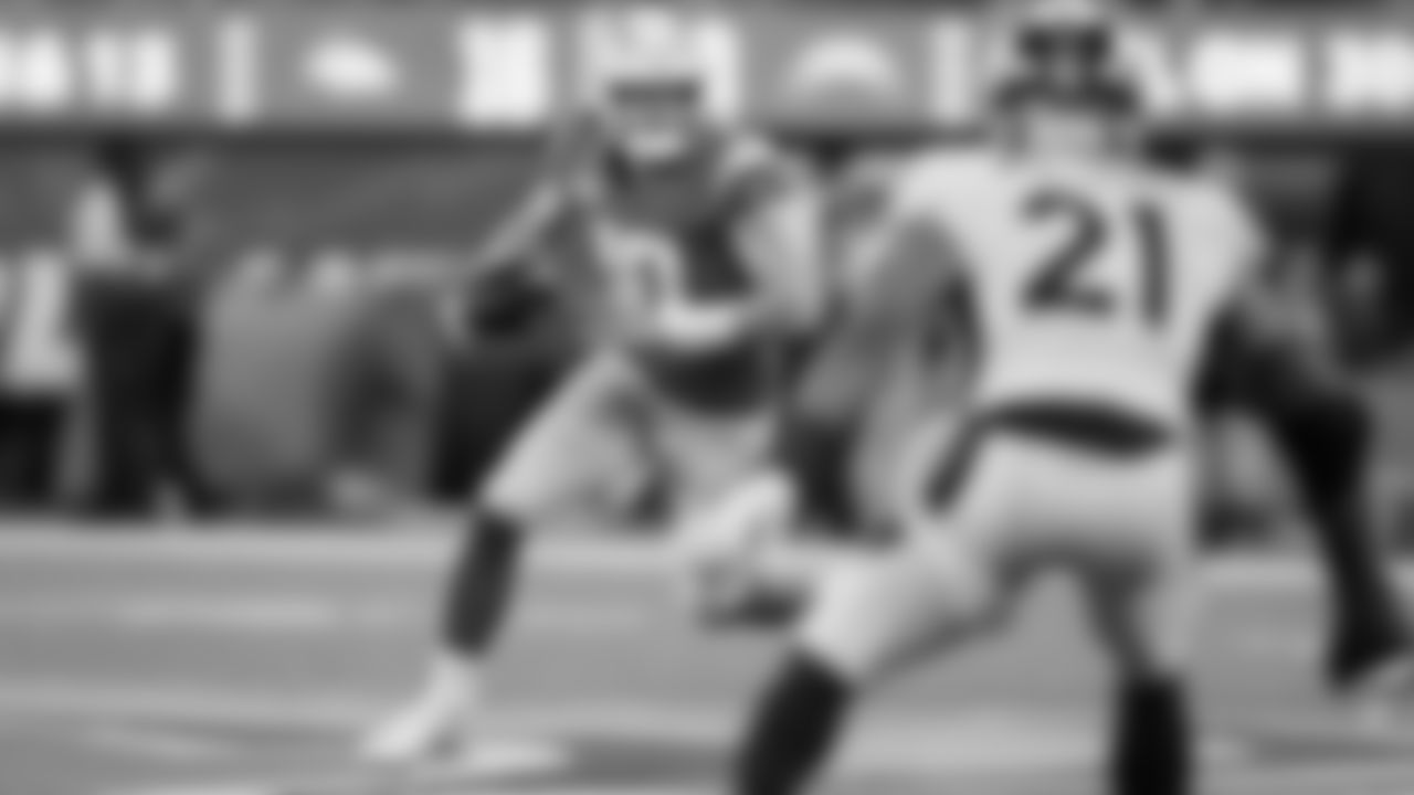 Here's a top shot from a game against the Broncos in 2022.