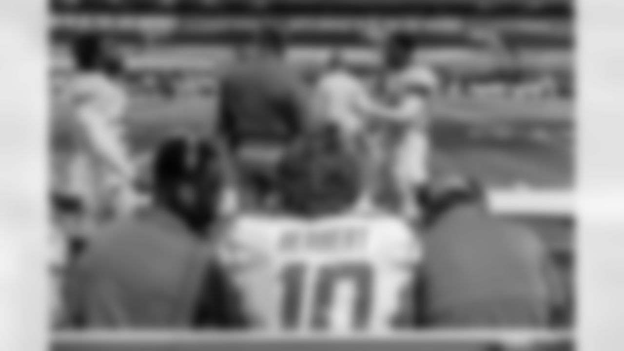 The Conversation - This was taken following Herbert's first score and drive in Week 2. Here, he debriefs with quarterbacks coach Pep Hamilton and offensive coordinator Shane Steichen. When he came off the field, NFL Films caught him telling the guys it was "probably the coolest 15 minutes of my life." Don't forget, Herbert was pressed into action just seconds before kickoff and took the team 79 yards in eight plays to cap it off with a touchdown. - Mike Nowak/Los Angeles Chargers