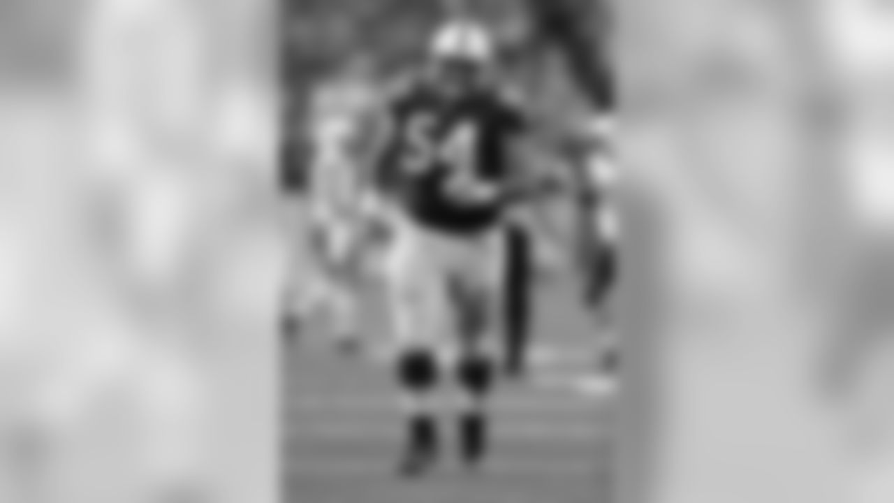 Indianapolis Colts defensive tackle David Parry (54) runs in pursuit during a week 2 NFL football game against the New York Jets on Monday, September 21, 2015 in Indianapolis. The Jets defeated the Colts 20-7. (Scott Boehm via AP)