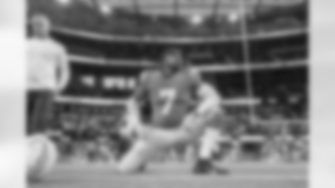 The Los Angeles Chargers prepare to play against the Miami Dolphins at SoFi Stadium on December 11, 2022 in Inglewood, California.