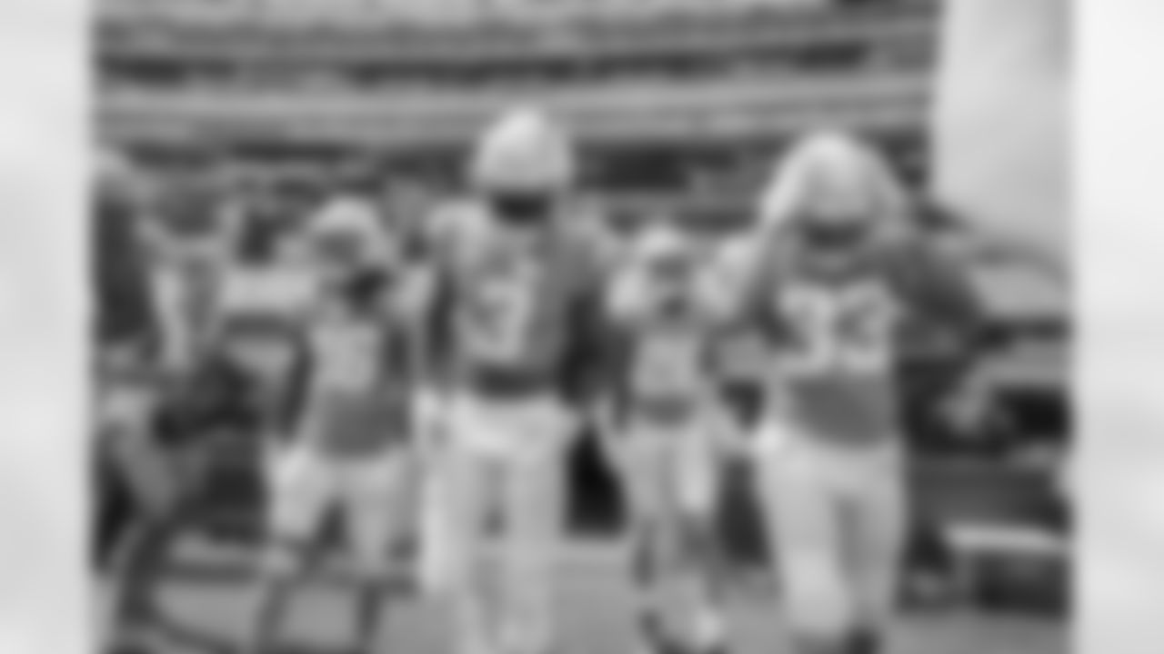 The Los Angeles Chargers prepare to play against the Jacksonville Jaguars at SoFi Stadium on September 25, 2022 in Inglewood, California.