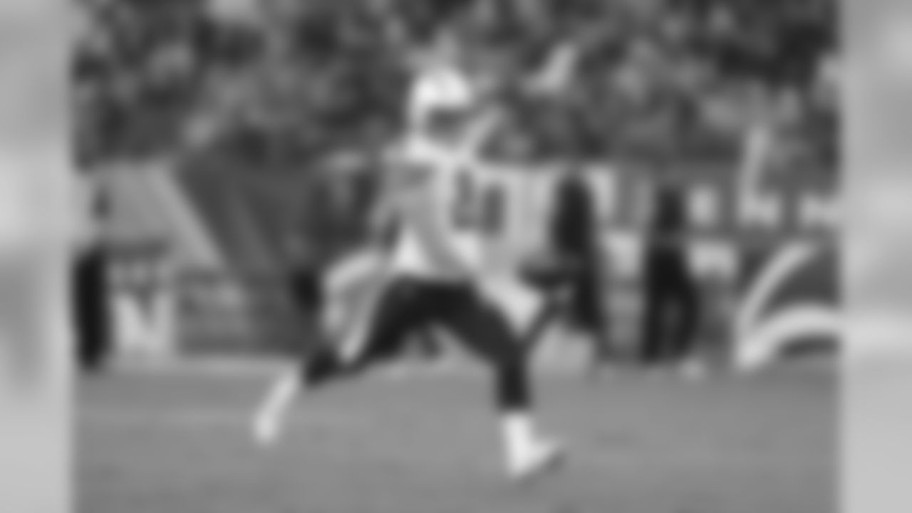 San Diego Chargers punter Drew Kaser (8) punts the football during a week 1 preseason NFL football game against the Tennessee Titans, Saturday, Aug. 13, 2016, in Nashville, Tenn. The Titans won 27-10. (Scott Boehm via AP)