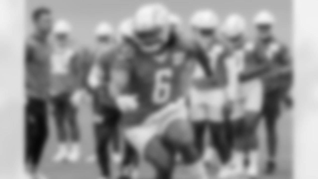 Chargers players during the fifth OTA of the 2023 off-season program