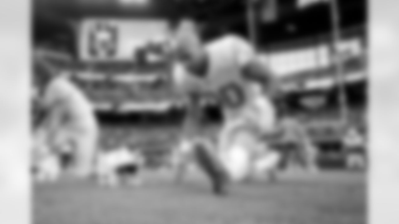 The Los Angeles Chargers prepare to play against the Las Vegas Raiders at Allegiant Stadium on December 4, 2022 in Las Vegas, Nevada.