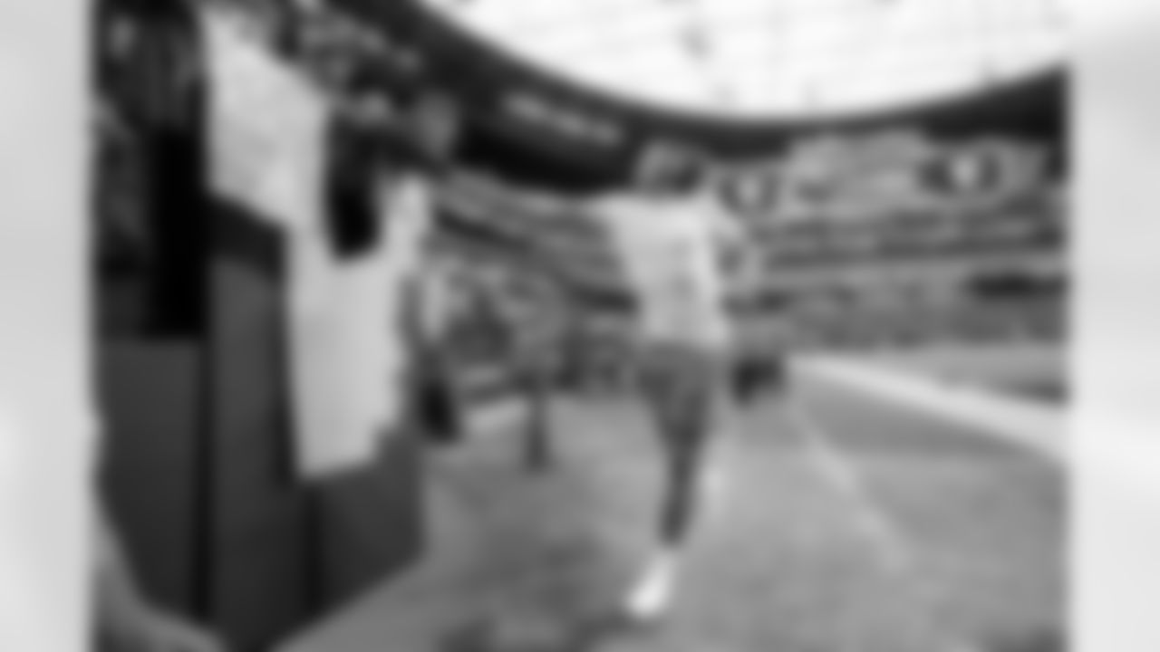 The Los Angeles Chargers prepare to play against the Las Vegas Raiders at Allegiant Stadium on December 4, 2022 in Las Vegas, Nevada.