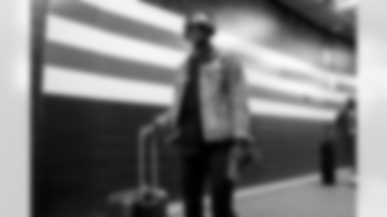 The Los Angeles Chargers arrive at FirstEnergy Stadium to play against the Cleveland Browns on October 9, 2022 in Cleveland, Ohio.