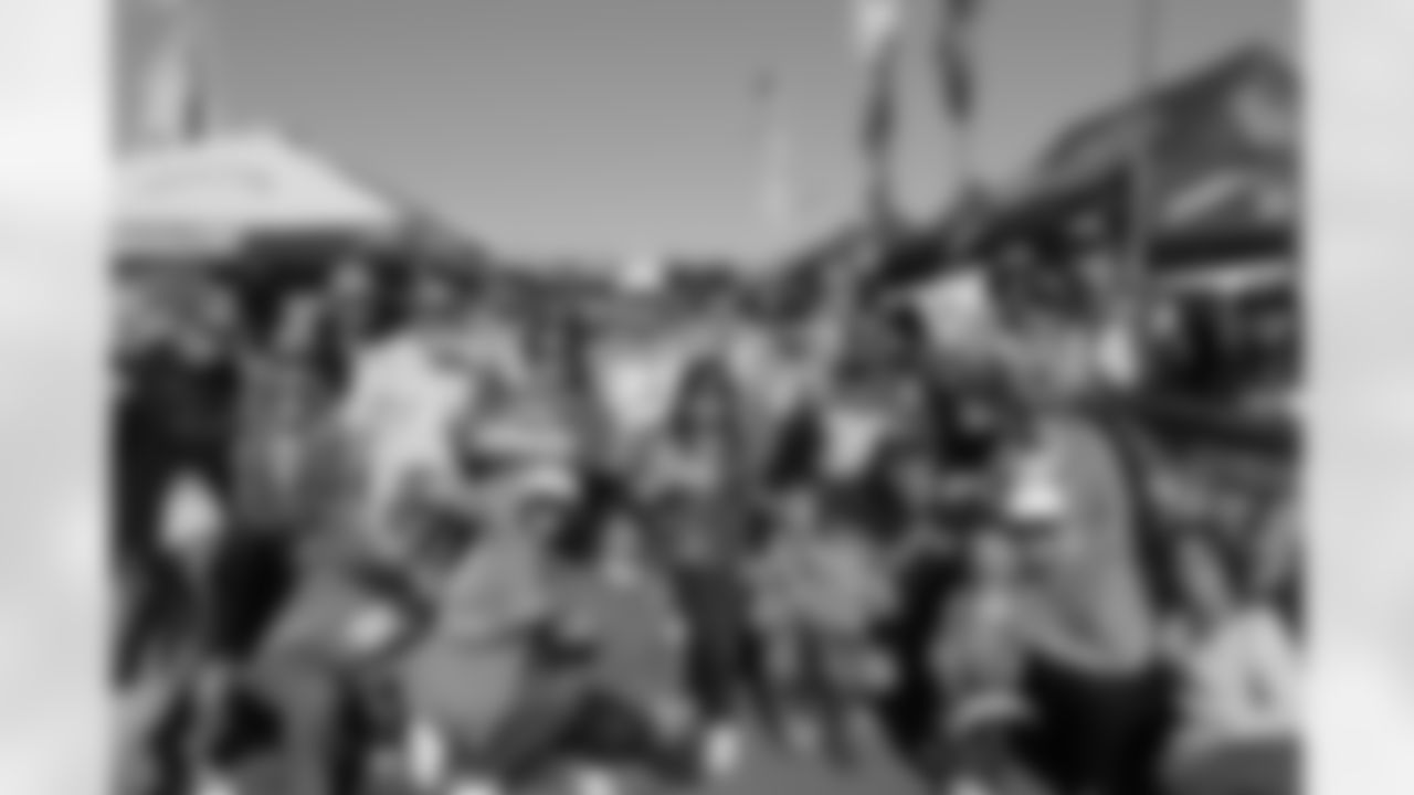 Bolt Fam show up at SoFi Stadium to root against the Tennessee Titans on December 11, 2022 in Inglewood, California.