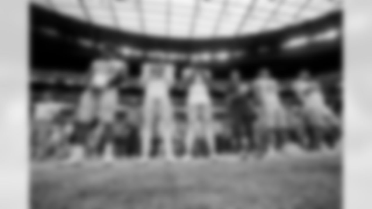 The Los Angeles Chargers prepare to play against the Las Vegas Raiders at Allegiant Stadium on December 4, 2022 in Las Vegas, Nevada.