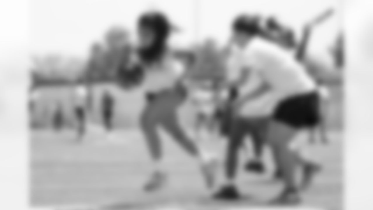 The Chargers hosted a girl's flag football camp for the Corona-Norco School District at Centennial High School.