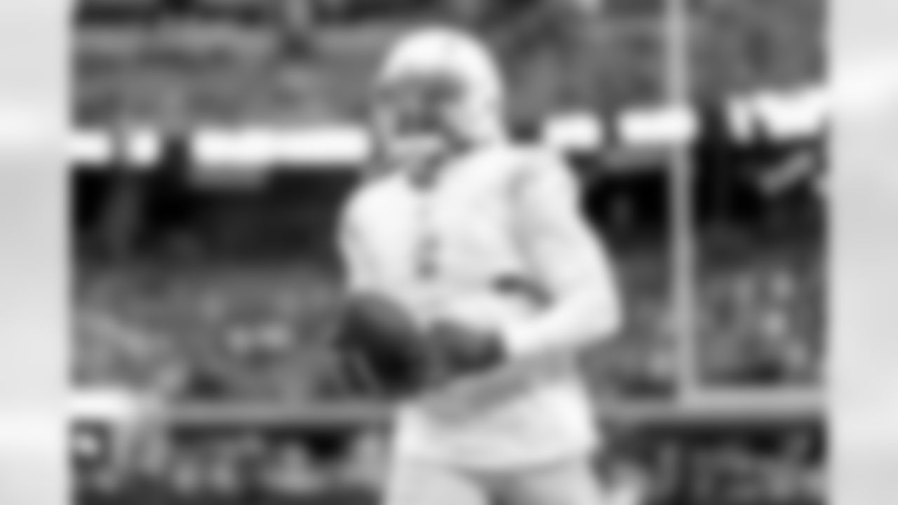 The Los Angeles Chargers prepare to play against the Las Vegas Raiders at Allegiant Stadium on December 4, 2022 in Las Vegas, Nevada.