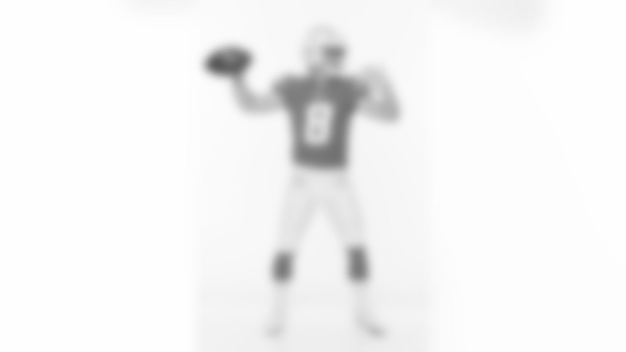 Los Angeles Chargers players pose for photos at the team's annual Media Day on Monday, June 12, 2023 at Hoag Performance Center in Costa Mesa, CA.