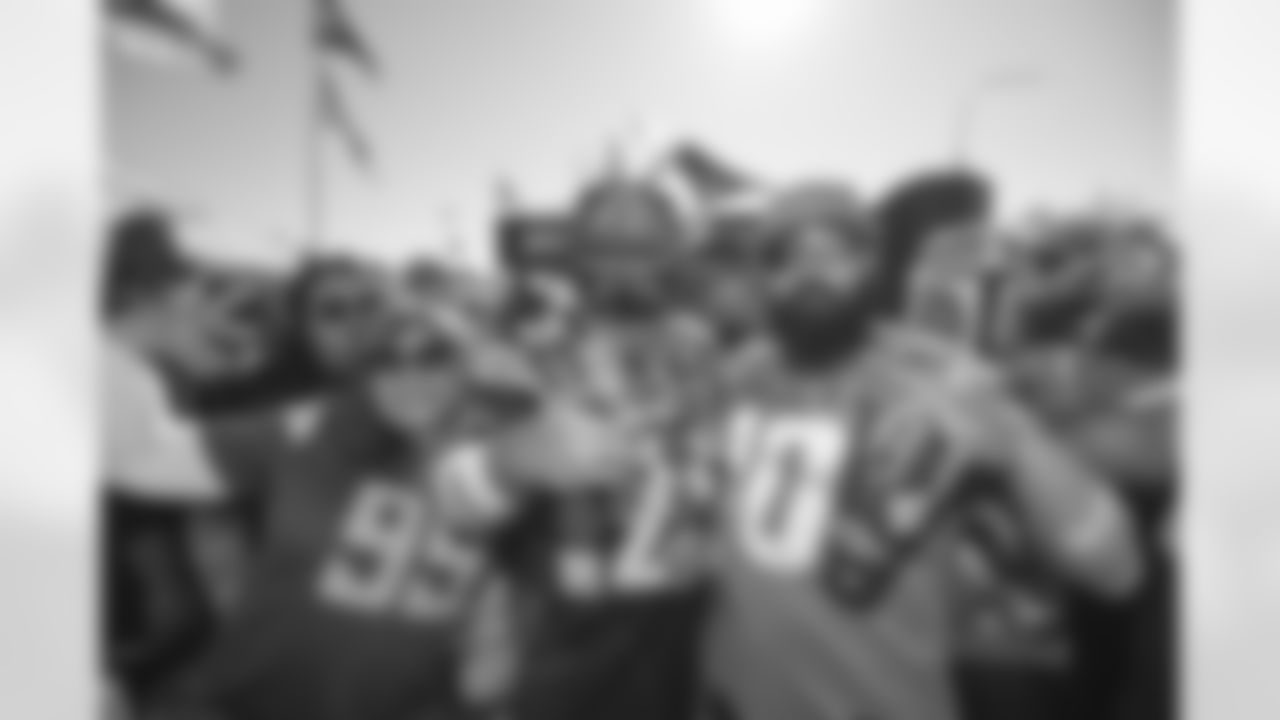 Bolt Fam show up at SoFi Stadium to root against the Tennessee Titans on December 11, 2022 in Inglewood, California.