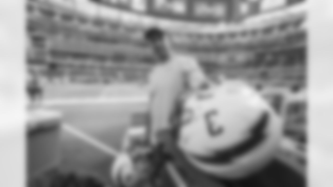The Los Angeles Chargers prepare to play against the Seattle Seahawks at SoFi Stadium on October 23, 2022 in Inglewood, California.