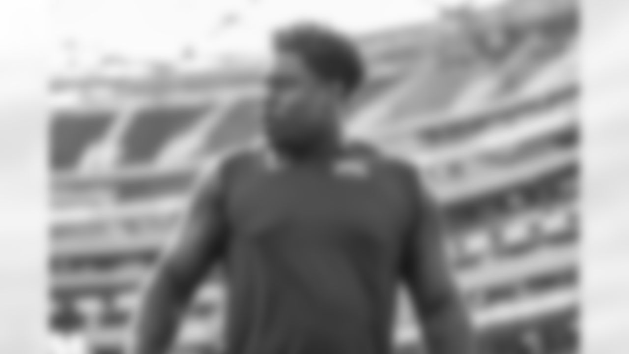 The Los Angeles Chargers prepare to play against the Seattle Seahawks at SoFi Stadium on October 23, 2022 in Inglewood, California.