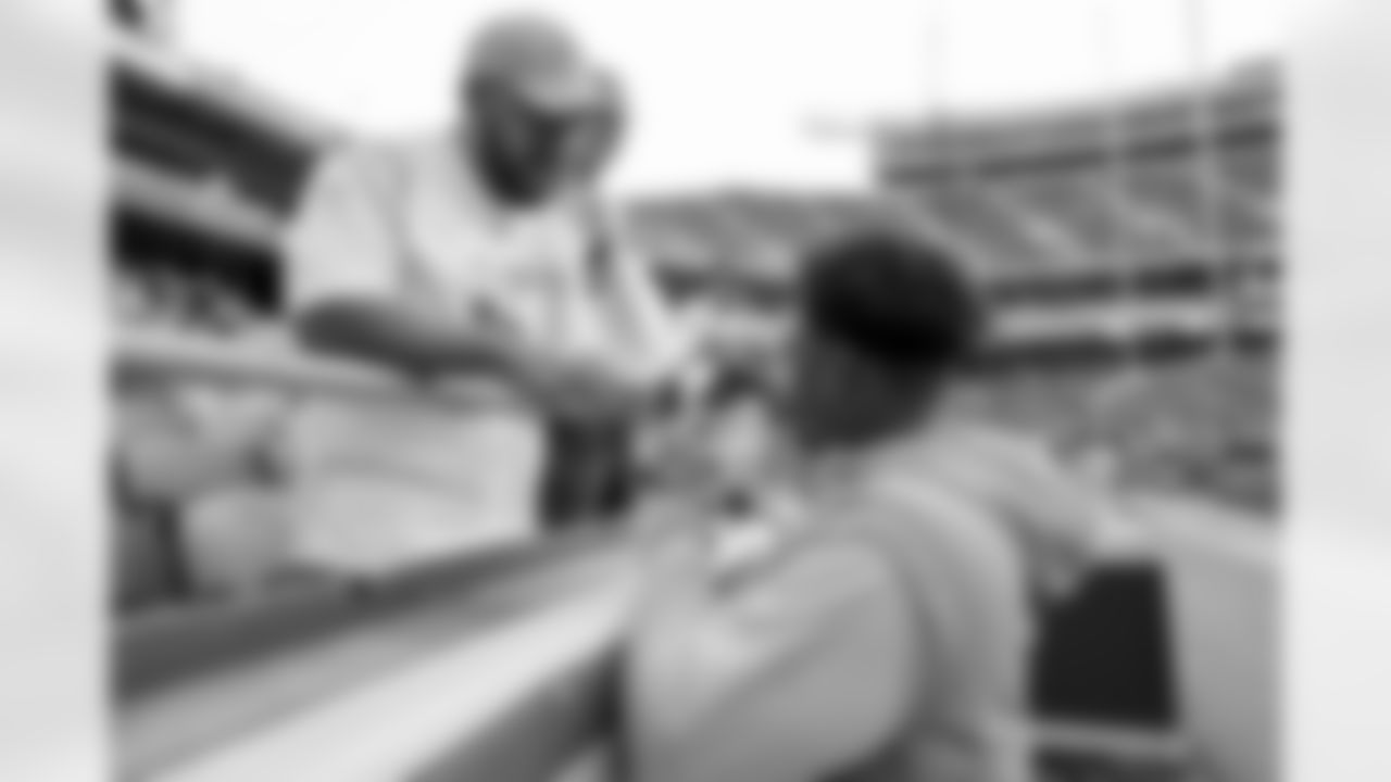 The Los Angeles Chargers prepare to play against the Kansas City Chiefs at Geha Field at Arrowhead Stadium on September 15, 2022 in Kansas City, Missouri.