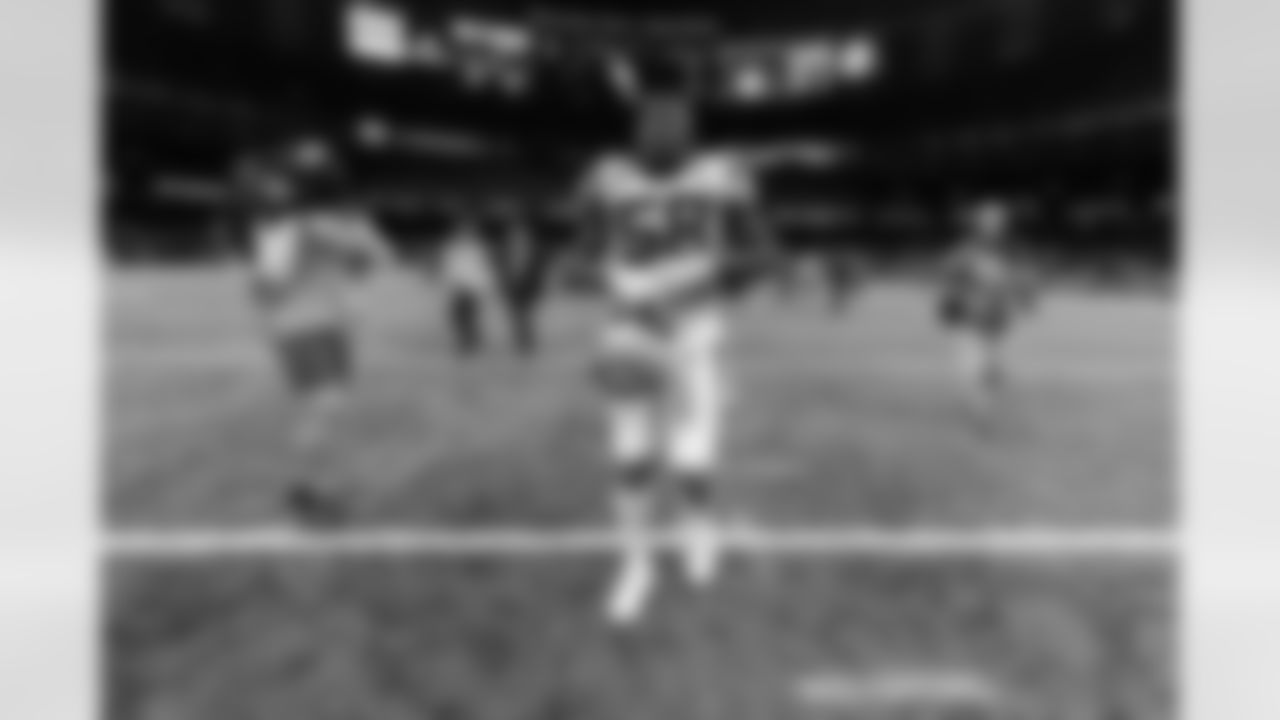 Carolina Panthers outside linebacker Thomas Davis (58) walks off the field after an NFL football regular season game against the New Orleans Saints on Sunday, Dec. 30, 2018 in New Orleans. The Panthers won, 33-14. (Ric Tapia via AP)