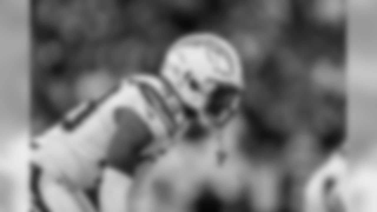 Michael Davis on the field during the Divisional Round matchup against the New England Patriots at Gillette Stadium.
