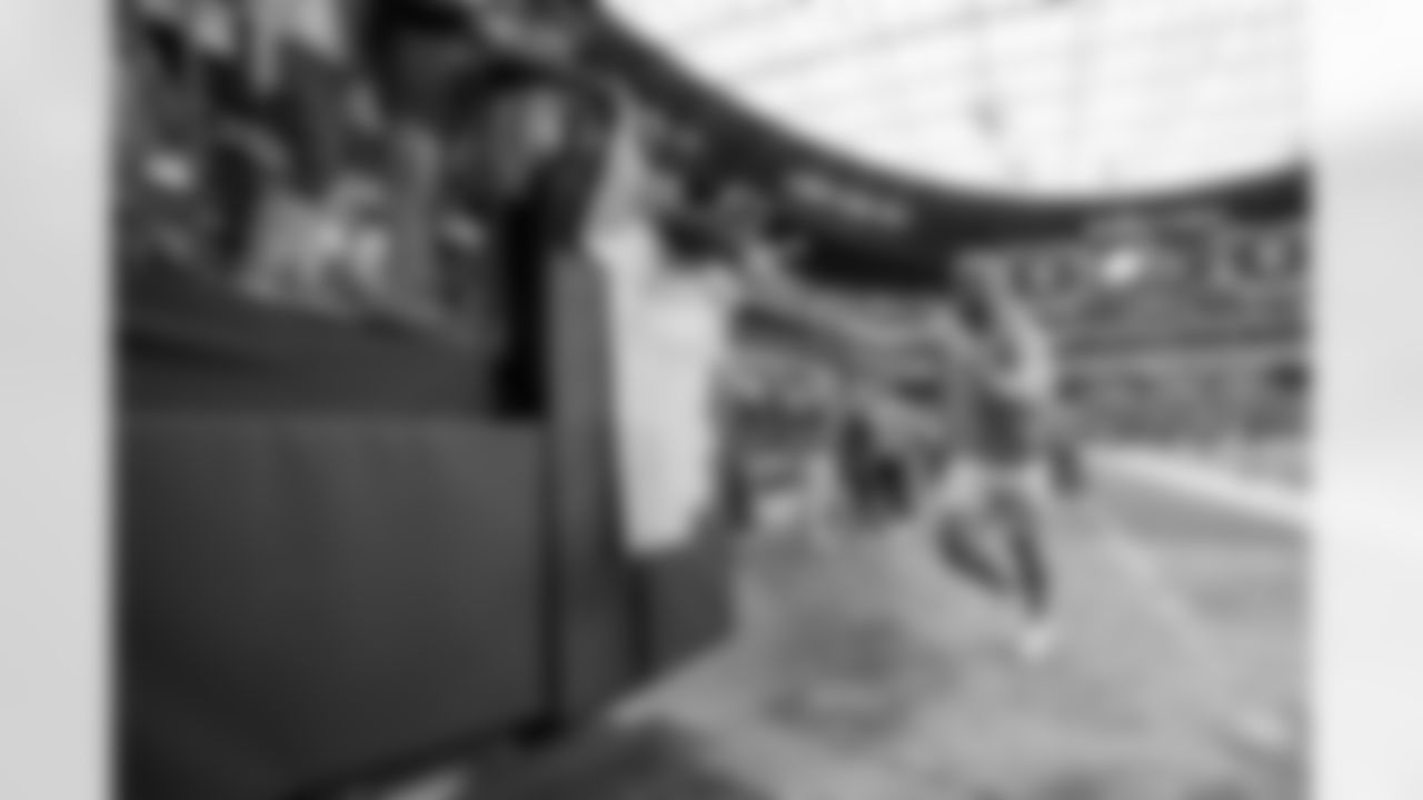 The Los Angeles Chargers prepare to play against the Las Vegas Raiders at Allegiant Stadium on December 4, 2022 in Las Vegas, Nevada.