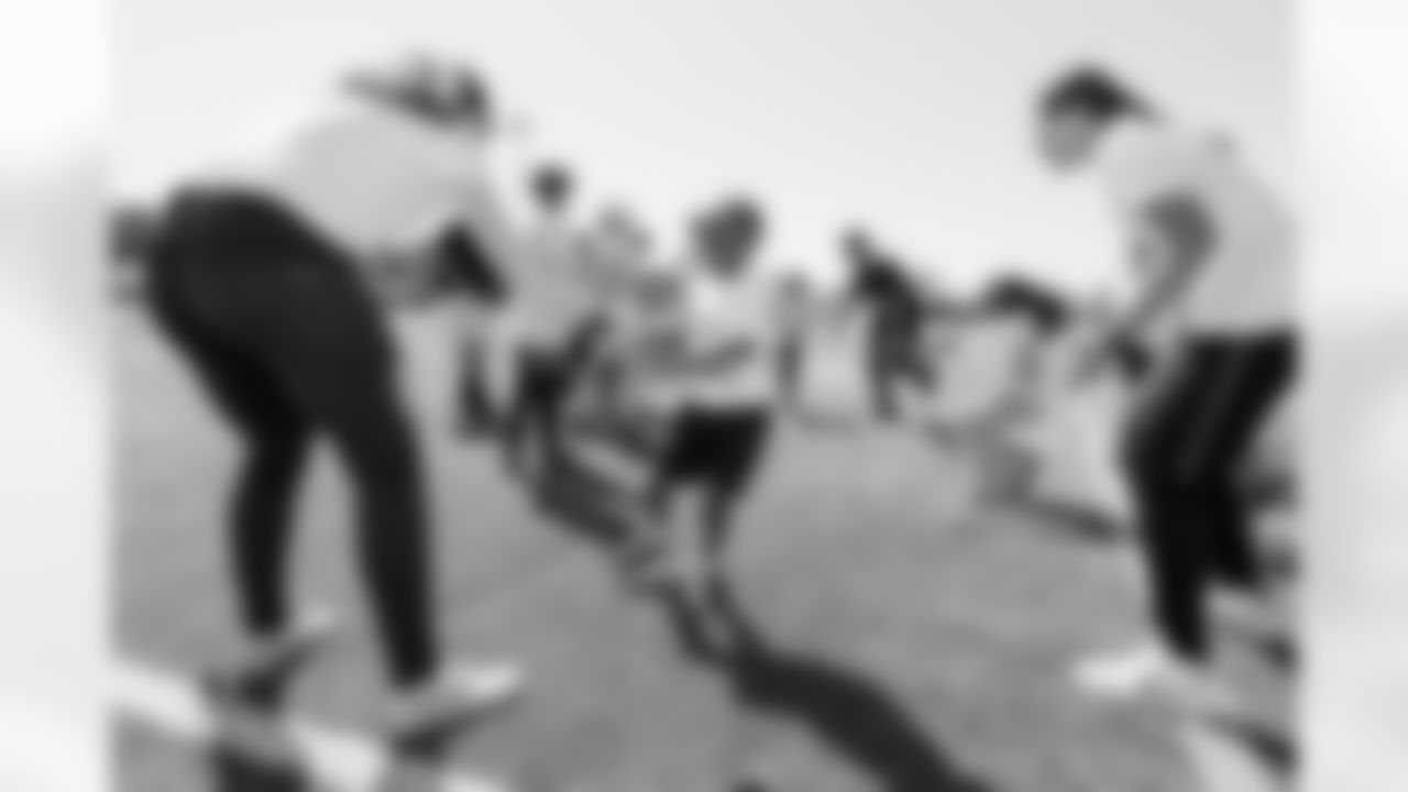 The Los Angeles Chargers host a Play60 event with Bob Hope USO on Saturday, April 1, 2023 at Poly High School in Long Beach, CA.