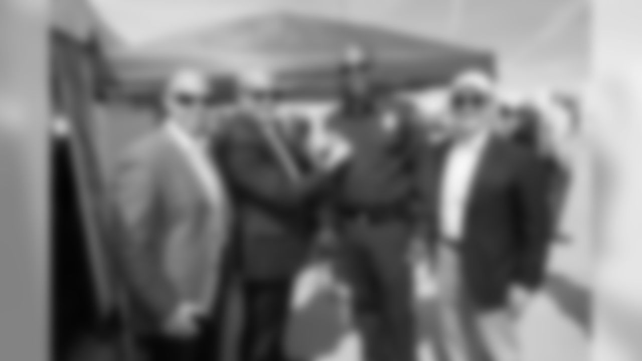 Topping out Ceremony at Los Angeles Stadium on Monday, April 15, 2019 in Inglewood, CA.