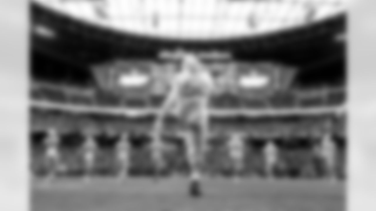 The Los Angeles Chargers prepare to play against the Las Vegas Raiders at Allegiant Stadium on December 4, 2022 in Las Vegas, Nevada.