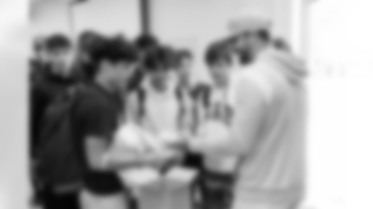 The Los Angeles Chargers host a celebration for the STEM on the Sidelines winners on Tuesday, March 28, 2023 at University High School in Irvine, CA.