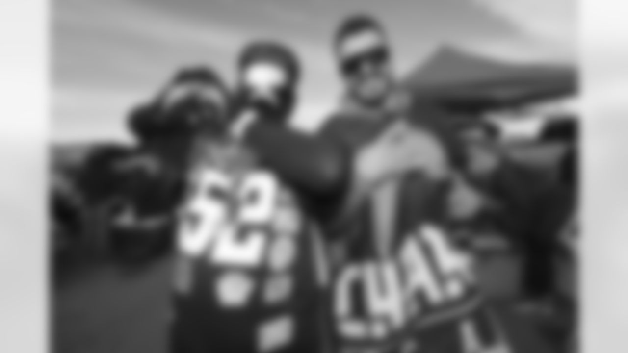 Bolt Fam show up at SoFi Stadium to root against the Miami Dolphins on December 11, 2022 in Inglewood, California.