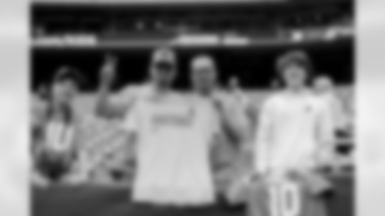 The Los Angeles Chargers prepare to play against the Houston Texans at NRG Stadium on October 2, 2022 in Houston, Texas.