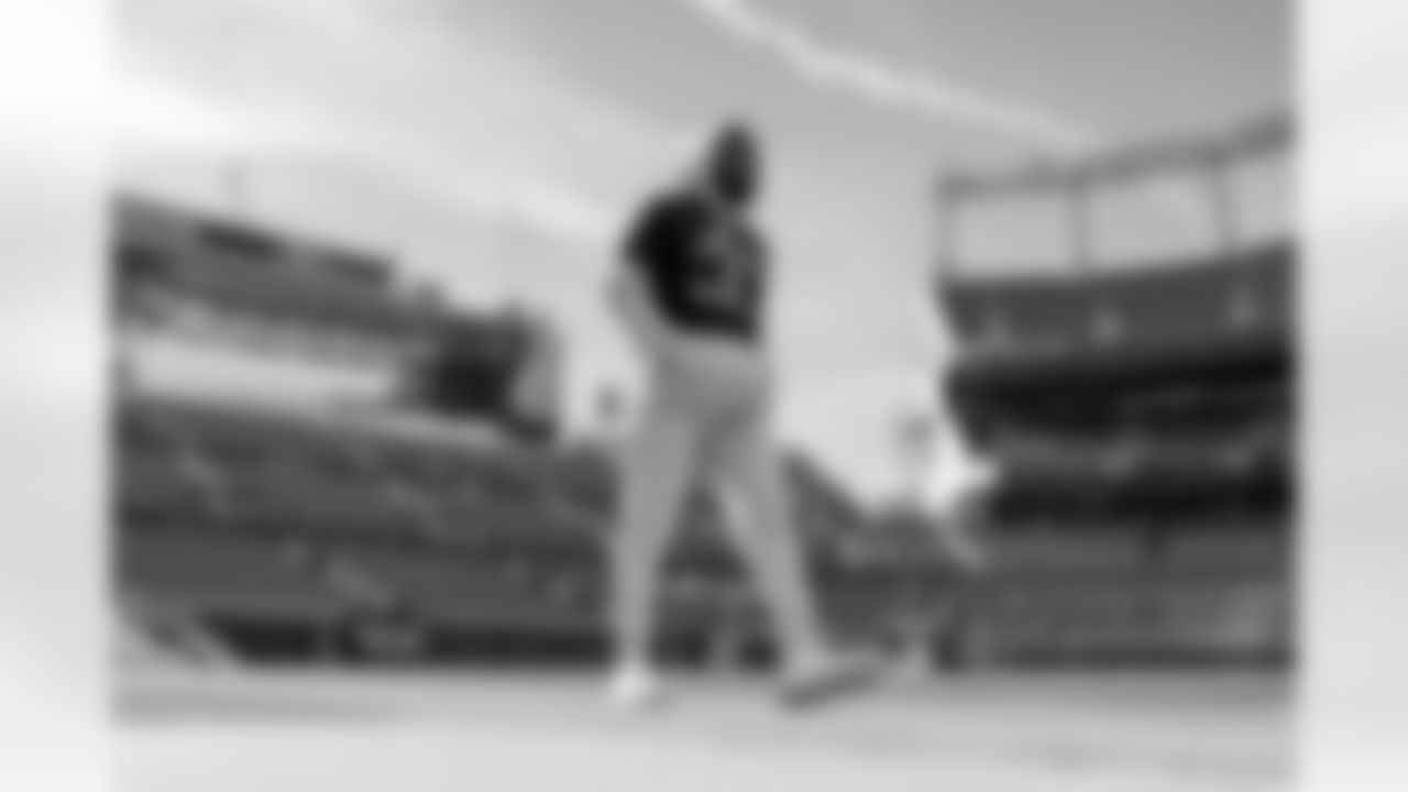 The Los Angeles Chargers prepare to play against the Denver Broncos at Empower Field at Mile High on January 8, 2023 in Denver, Colorado.