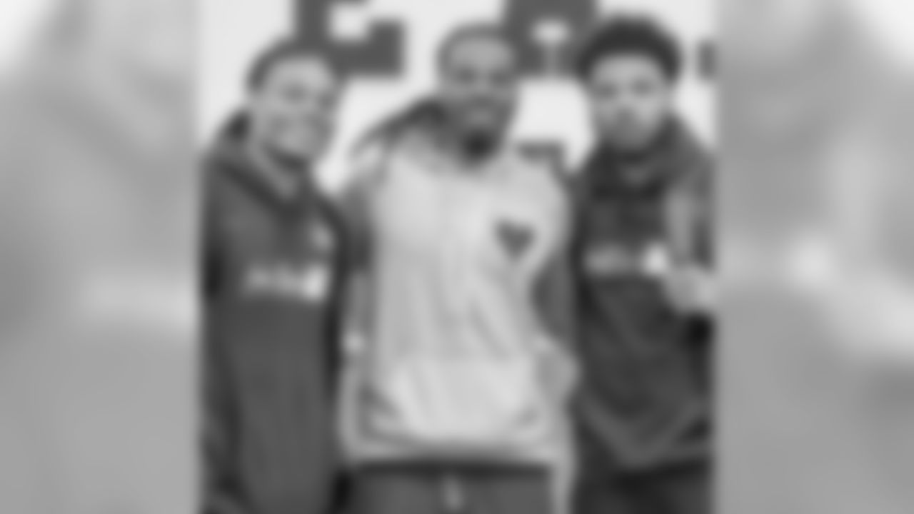 Kyzir White with his siblings Ka'Raun and Kevin.