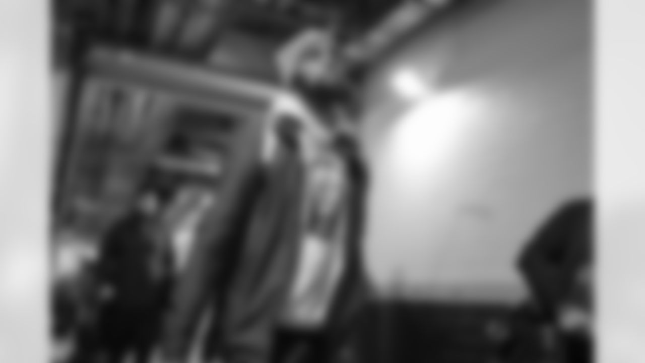 Keenan Allen arrives at Gillette Stadium before the Divisional Round matchup against the New England Patriots.
