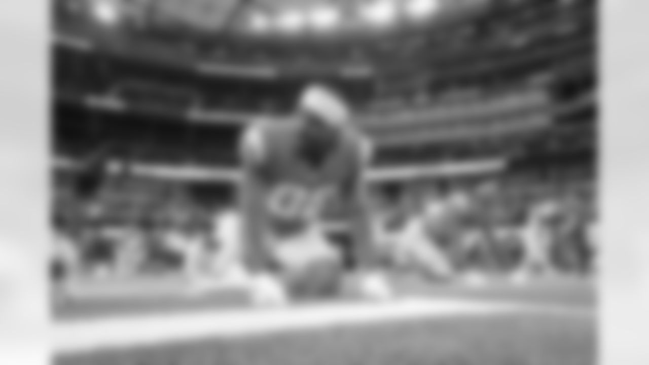 The Los Angeles Chargers prepare to play against the Miami Dolphins at SoFi Stadium on December 11, 2022 in Inglewood, California.