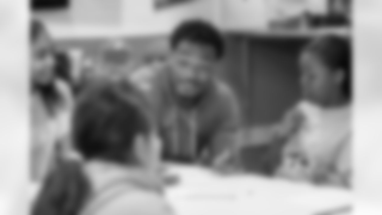 The Los Angeles Chargers participate in the "Bolts Book Club" on Tuesday, July 18, 2023 at Watts/Willowbrook Boys & Girls Club in Los Angeles, CA.