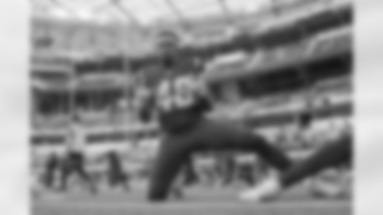The Los Angeles Chargers prepare to play against the Tennessee Titans at SoFi Stadium on December 18, 2022 in Inglewood, California.