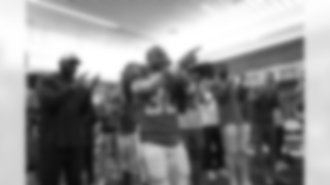 The Los Angeles Chargers celebrate their 31-10 victory over the Los Angeles Rams at SoFi Stadium on January 1, 2023 in Inglewood, California.