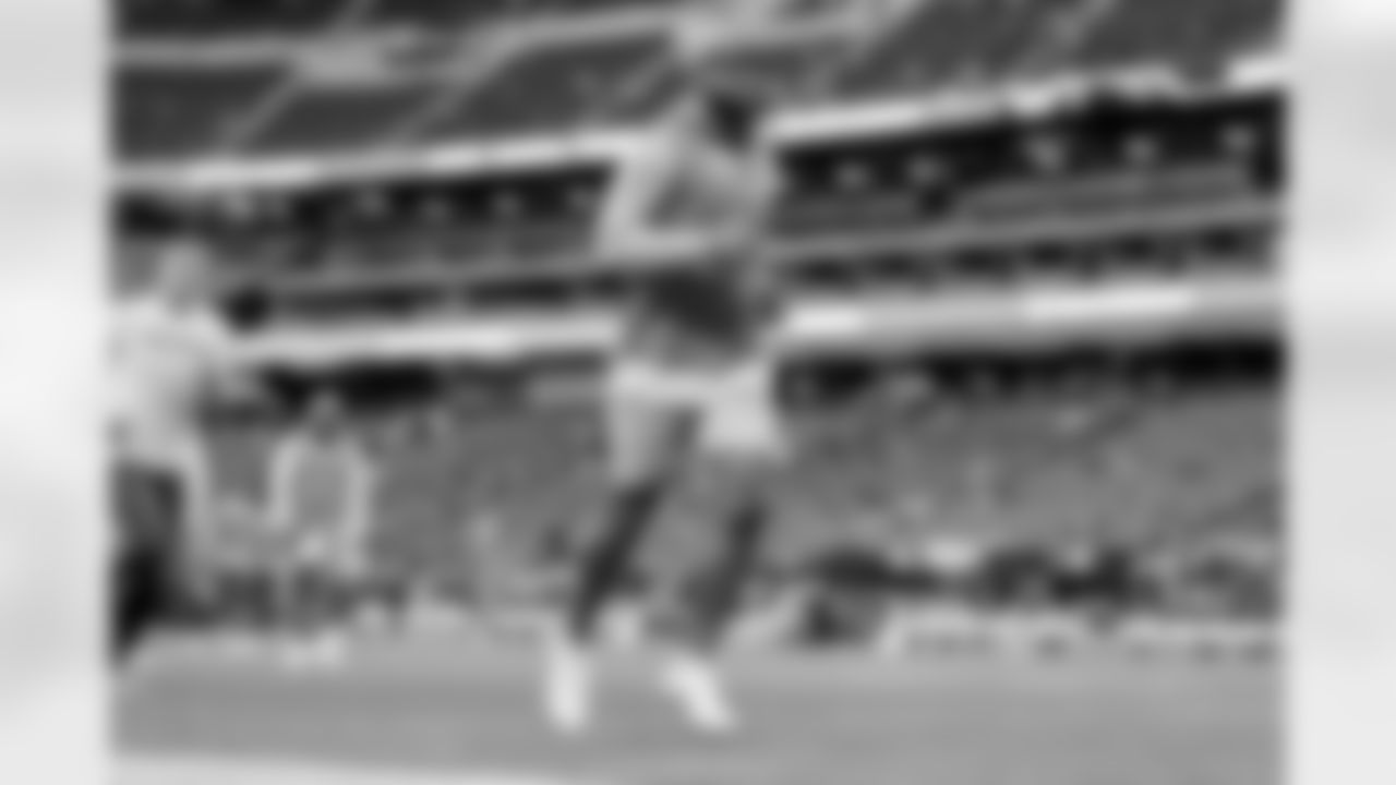The Los Angeles Chargers prepare to play against the Las Vegas Raiders at Allegiant Stadium on December 4, 2022 in Las Vegas, Nevada.