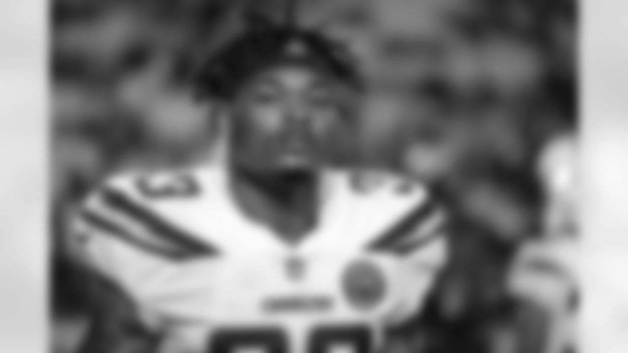 Derwin James on the field before the Week 13 matchup against the Pittsburgh Steelers at Heinz Field.