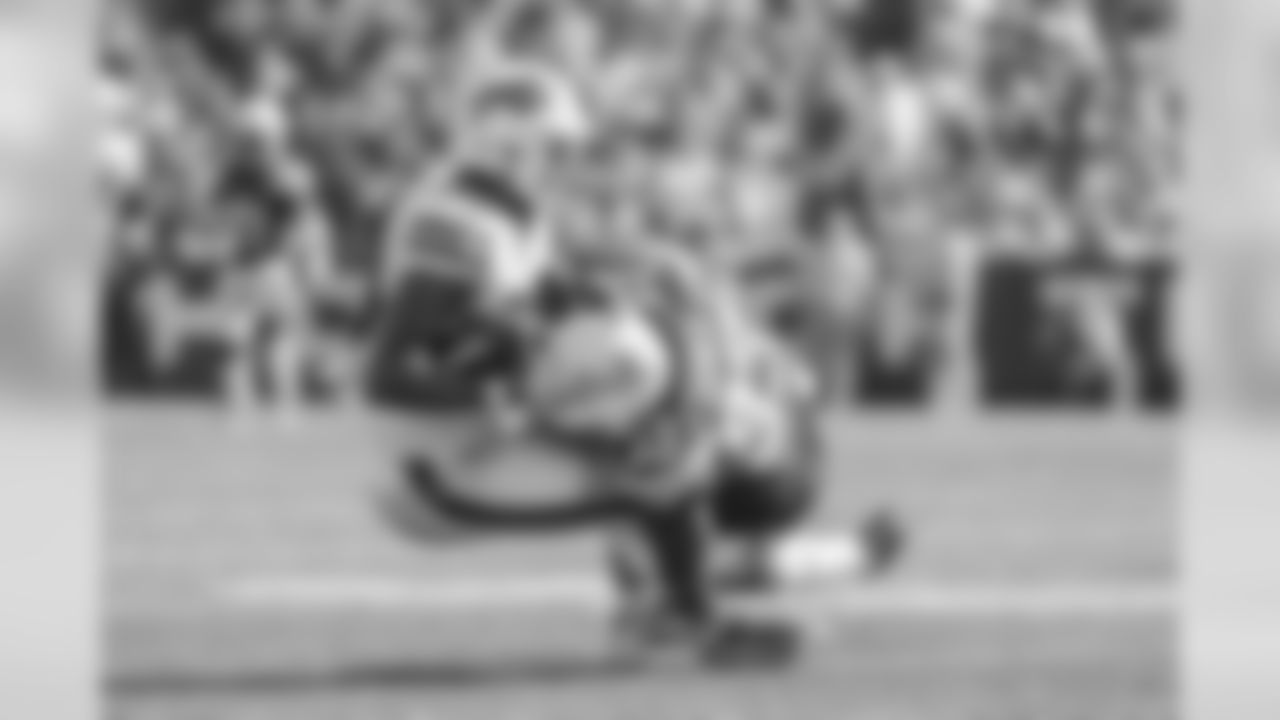 Derwin James makes a tackle during Sunday's game against the Buffalo Bills at New Era Field.