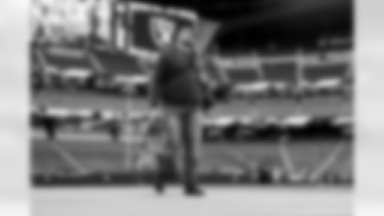 The Los Angeles Chargers arrive at Allegiant Stadium to play against the Las Vegas Raiders on December 4, 2022 in Las Vegas, Nevada.