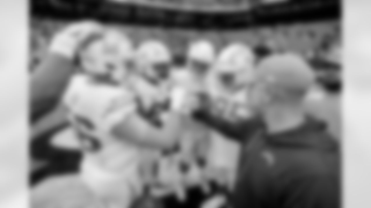 The Los Angeles Chargers prepare to play against the Houston Texans at NRG Stadium on October 2, 2022 in Houston, Texas.