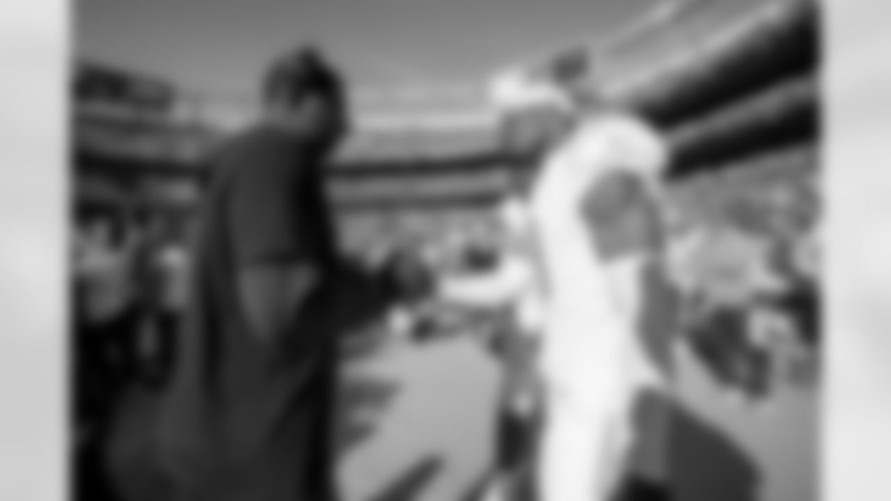 The Los Angeles Chargers prepare to play against the Denver Broncos at Empower Field at Mile High on January 8, 2023 in Denver, Colorado.