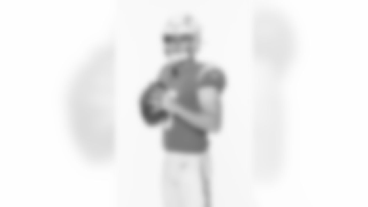 Los Angeles Chargers players pose for photos at the team's annual Media Day on Monday, June 12, 2023 at Hoag Performance Center in Costa Mesa, CA.