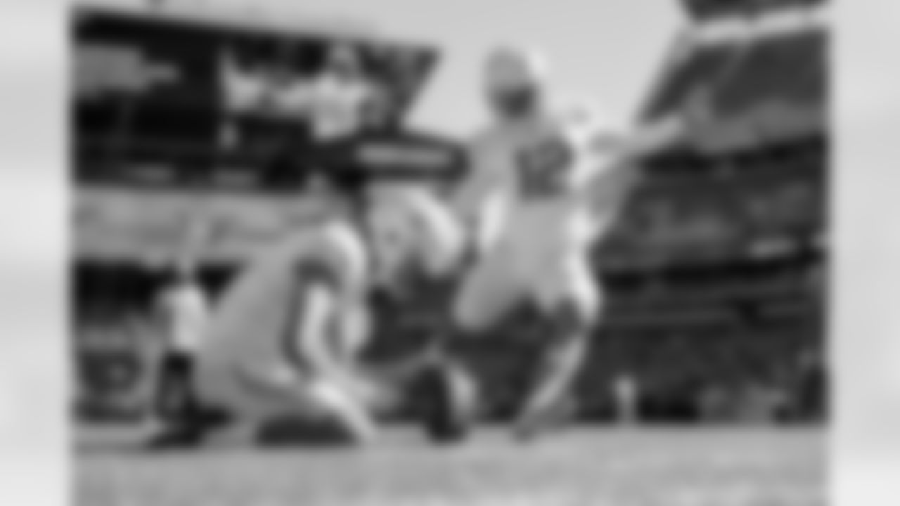 The Los Angeles Chargers prepare to play against the Cleveland Browns at FirstEnergy Stadium on October 9, 2022 in Los Angeles, California.