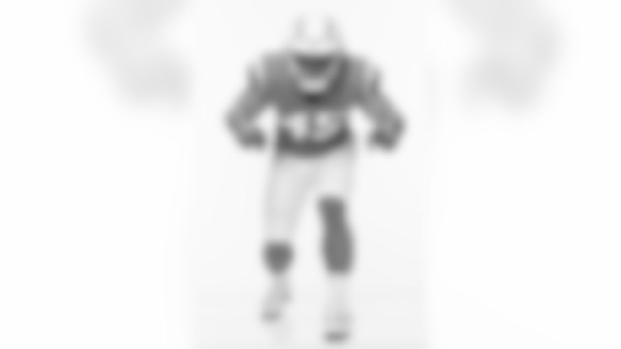 Los Angeles Chargers players pose for photos at the team's annual Media Day on Monday, June 12, 2023 at Hoag Performance Center in Costa Mesa, CA.