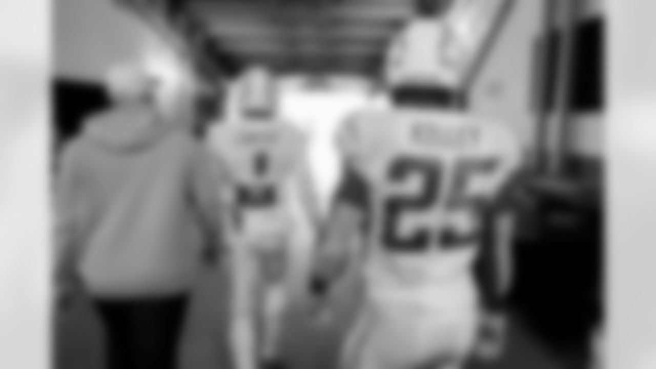 The Los Angeles Chargers prepare to play against the Denver Broncos at Empower Field at Mile High on January 8, 2023 in Denver, Colorado.