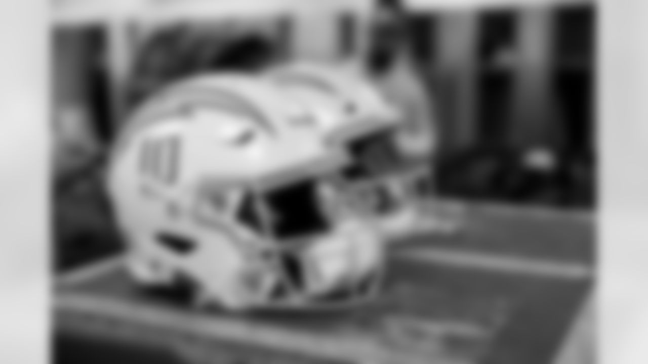 The Los Angeles Chargers prepare to play against the Denver Broncos at Empower Field at Mile High on January 8, 2023 in Denver, Colorado.