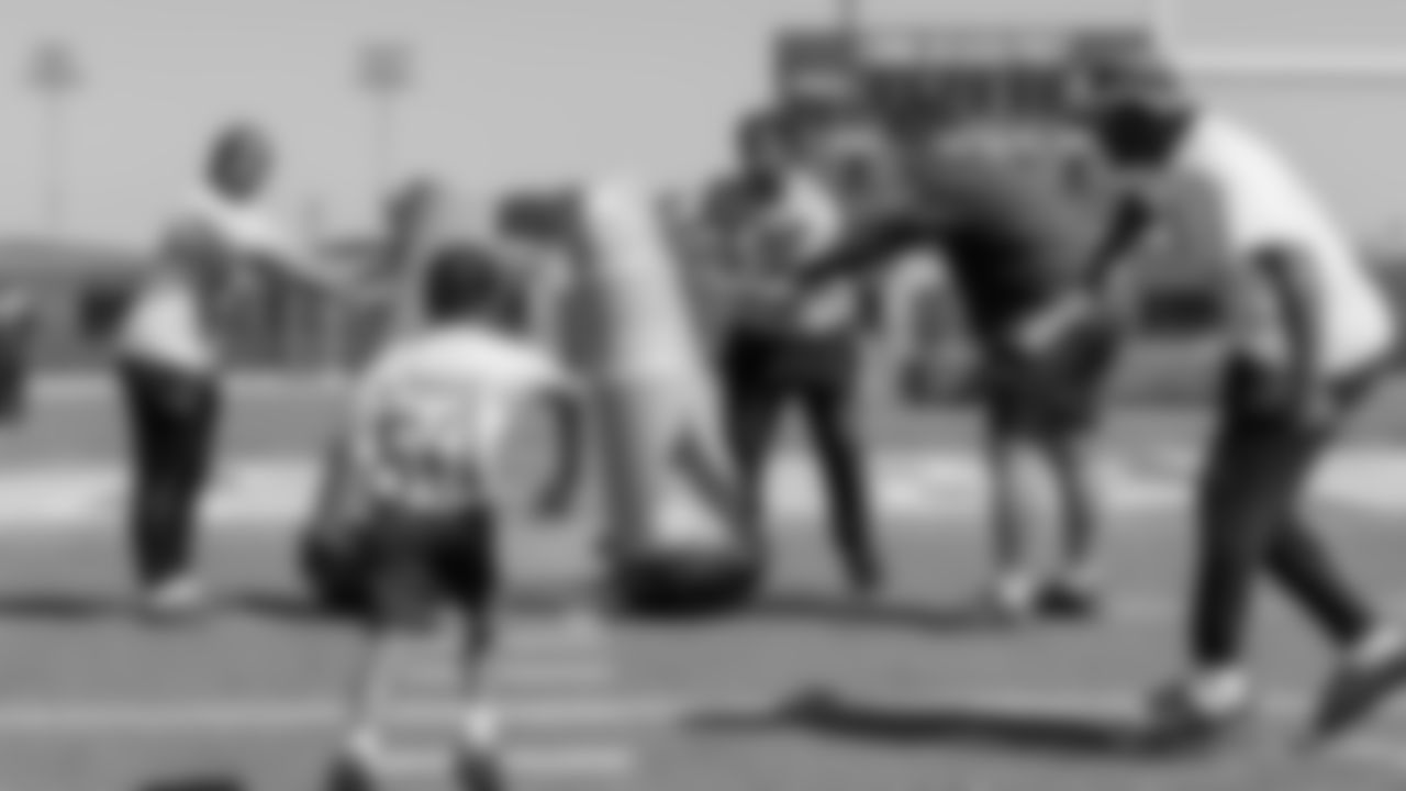 The Los Angeles Chargers host a Play60 event with Bob Hope USO on Saturday, April 1, 2023 at Poly High School in Long Beach, CA.