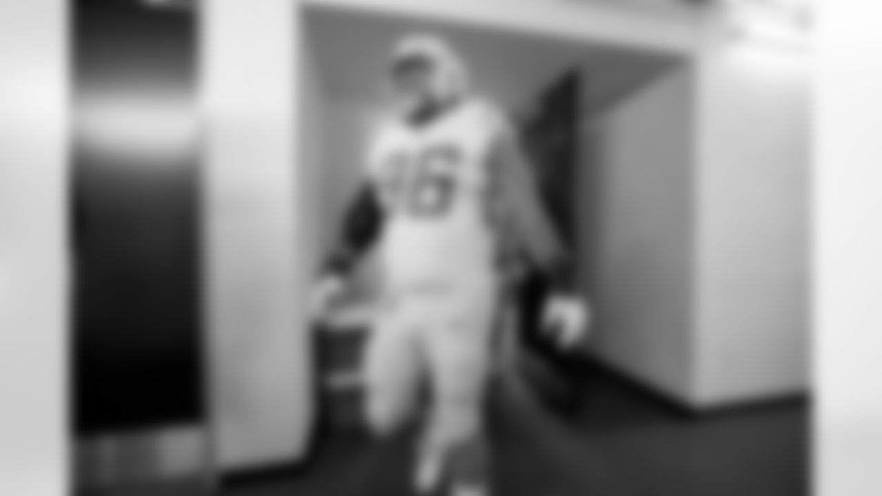 The Los Angeles Chargers prepare to play against the Las Vegas Raiders at Allegiant Stadium on December 4, 2022 in Las Vegas, Nevada.