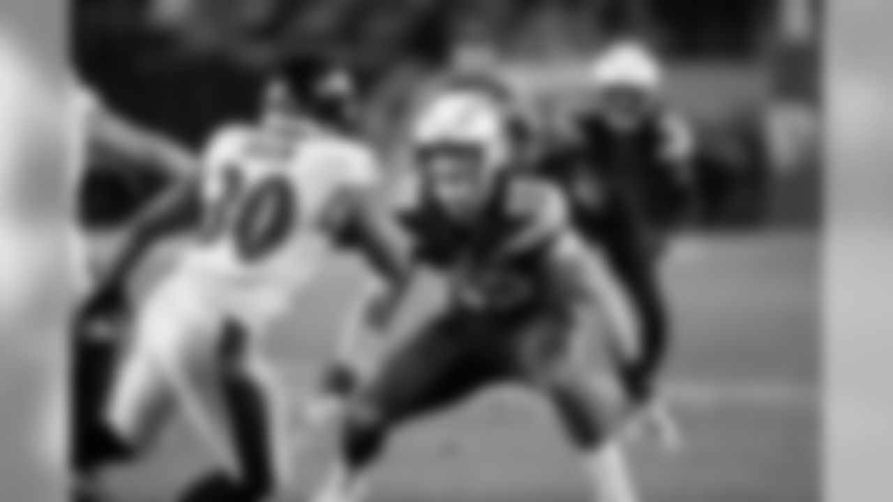 Joey Bosa defends against the Baltimore Ravens at StubHub Center on Saturday, Dec. 22, 2018